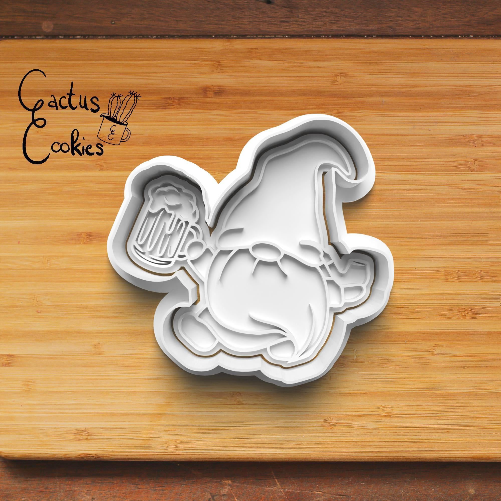 Gnome Irish Cookie Cutter Stl File for 3d Printer 0022 3D print model_4