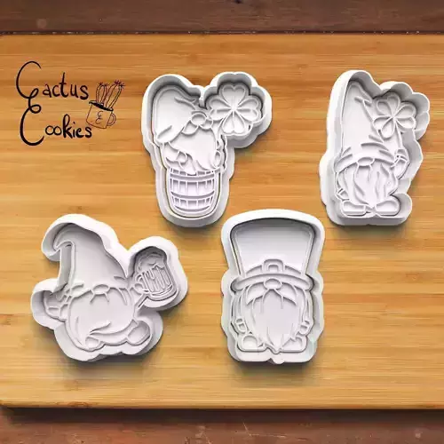 Gnome Irish Cookie Cutter Stl File for 3d Printer 0022 3D print model Gnome Irish Cookie Cutter Stl File for 3d Printer 0022 3D print model