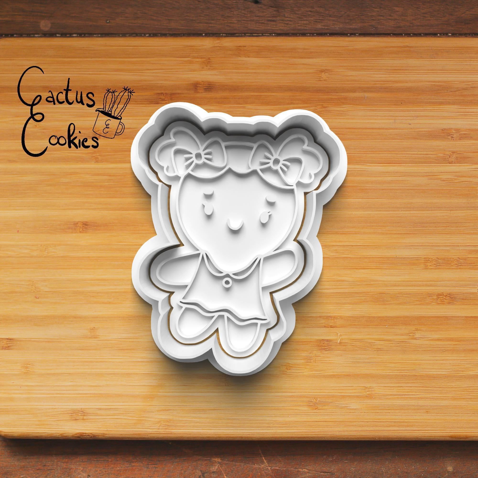 Gingerbread Man Cookie Cutter Stl File for 3d Printer 0177 3D print model_2
