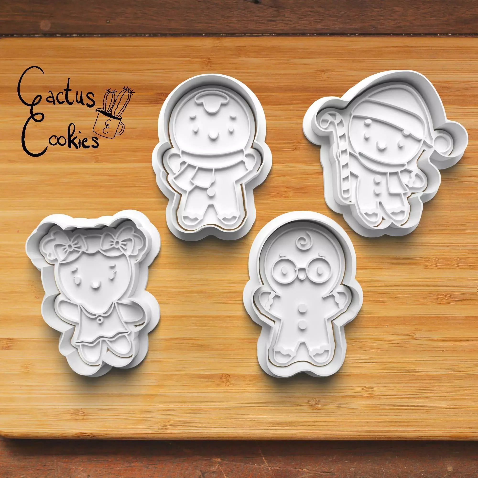 Gingerbread Man Cookie Cutter Stl File for 3d Printer 0177 3D print model_0