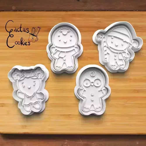 Gingerbread Man Cookie Cutter Stl File for 3d Printer 0177 3D print model Gingerbread Man Cookie Cutter Stl File for 3d Printer 0177 3D print model