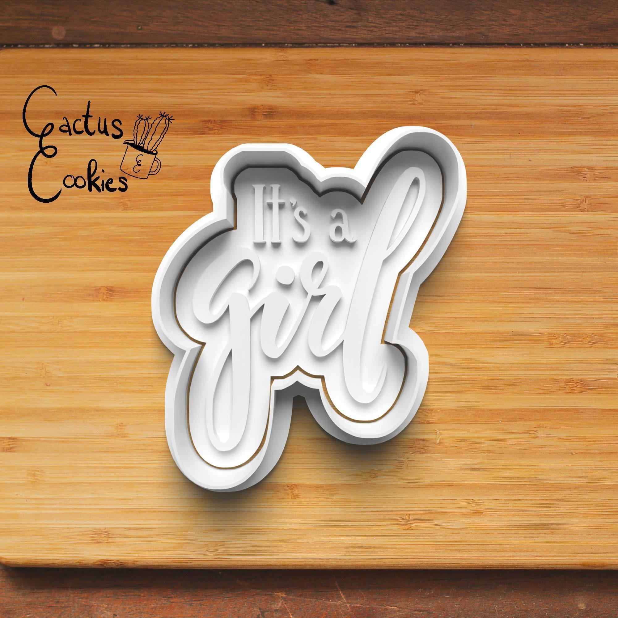 Gender Reveal Cookie Cutter Stl File for 3d Printer 0328 3D print model_4