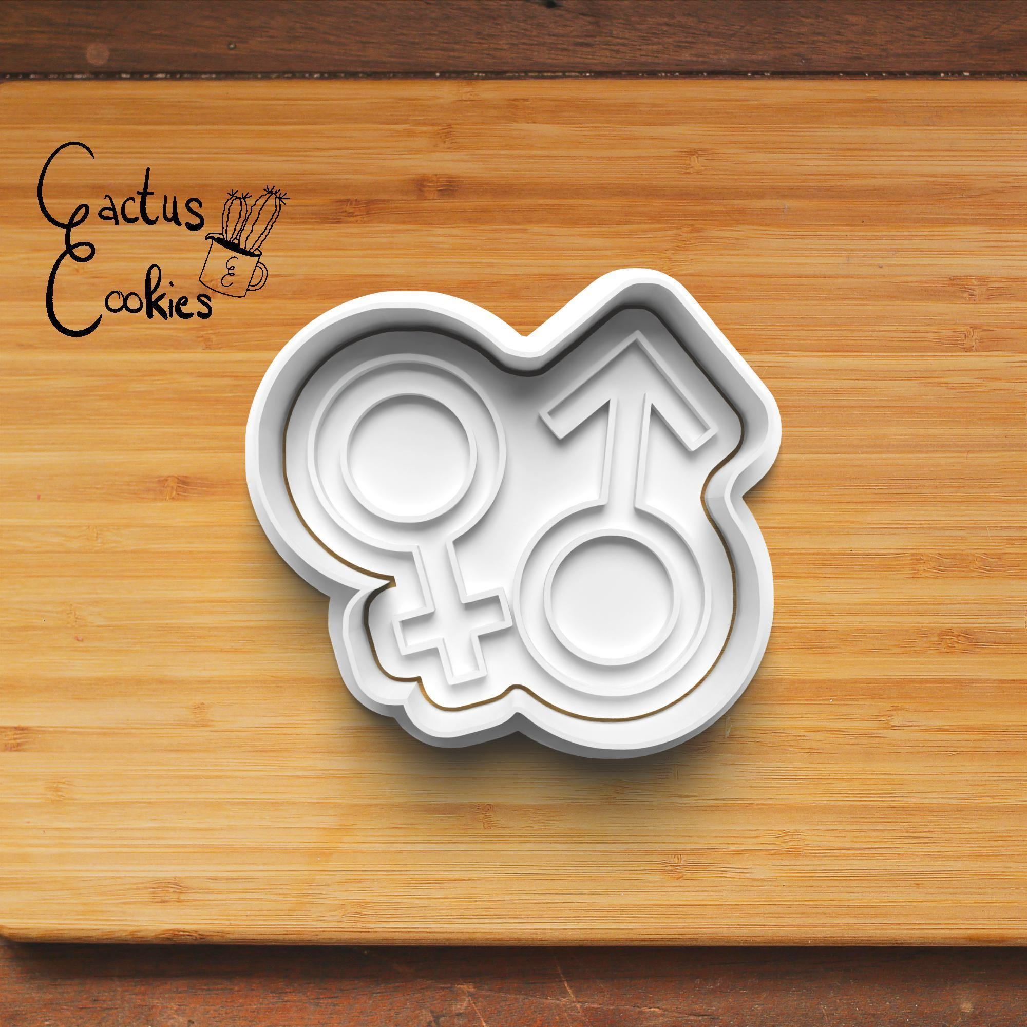 Gender Reveal Cookie Cutter Stl File for 3d Printer 0328 3D print model_2