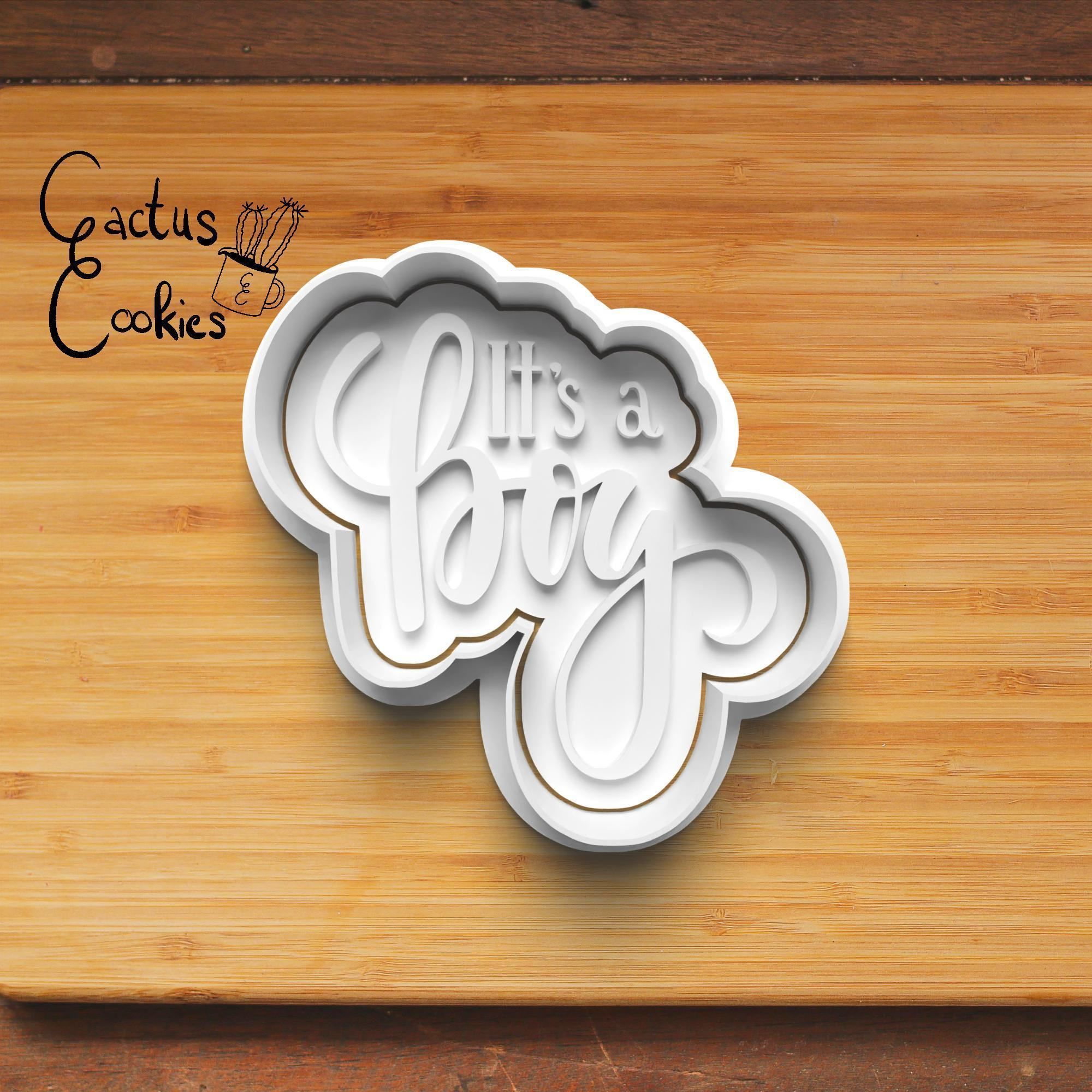 Gender Reveal Cookie Cutter Stl File for 3d Printer 0328 3D print model_3