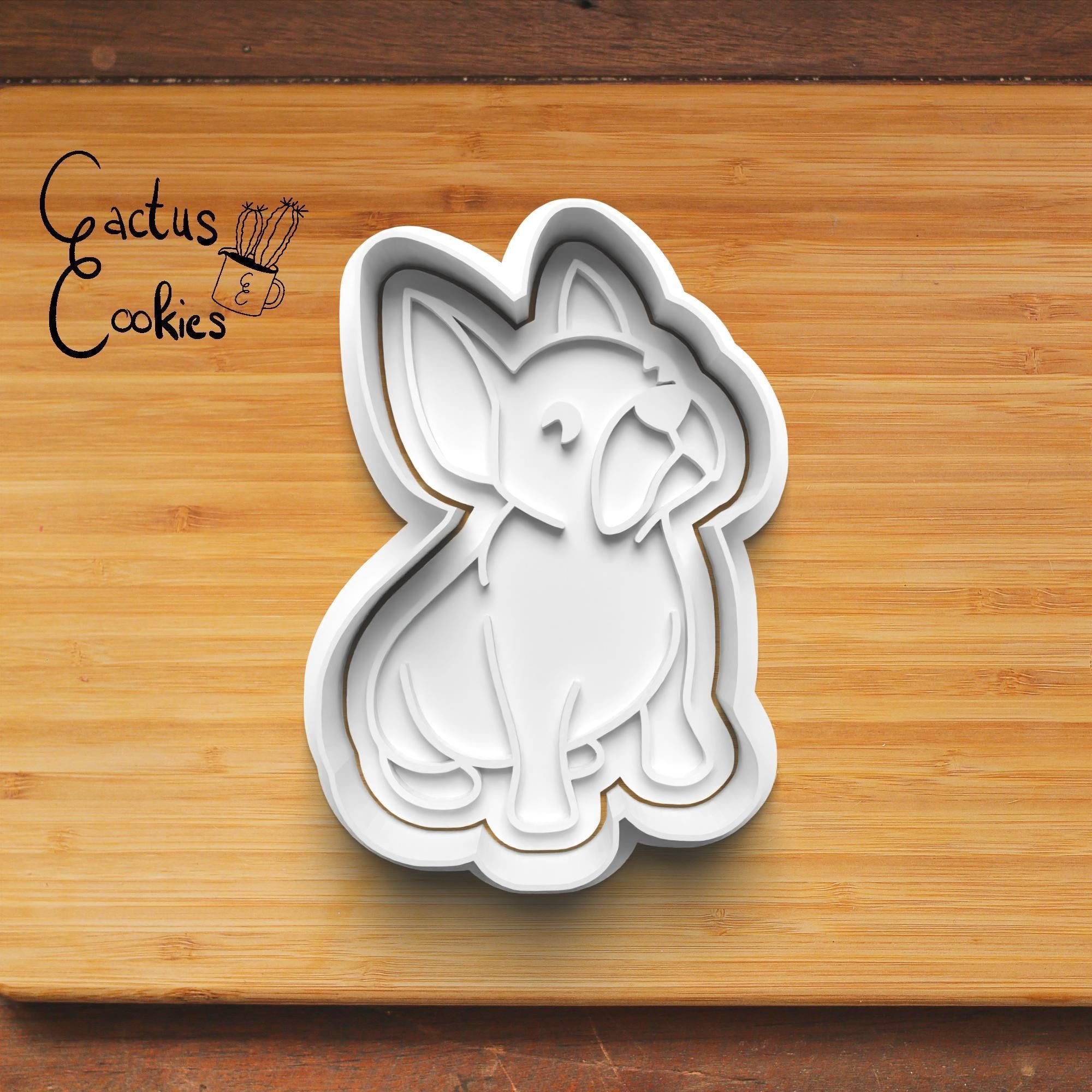 French Bulldog Cookie Cutter Stl File for 3d Printer 0224 3D print model_4