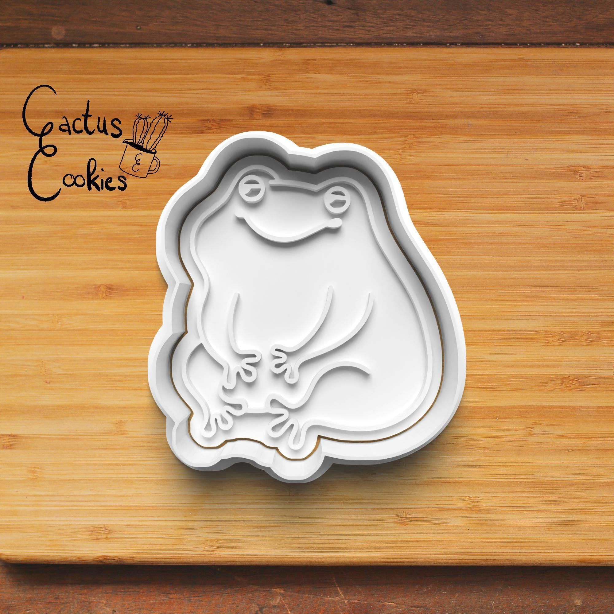 Frog Cookie Cutter Stl File for 3d Printer 0233 3D print model_5