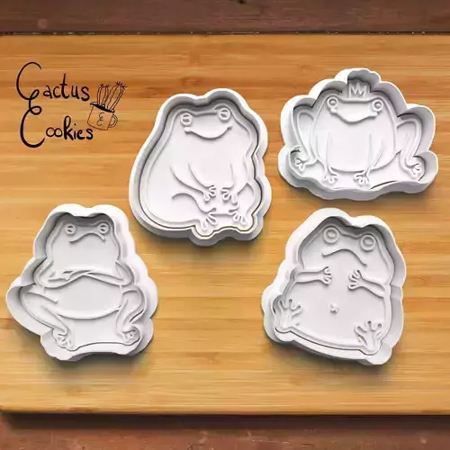 Frog Cookie Cutter Stl File for 3d Printer 0233 3D print model