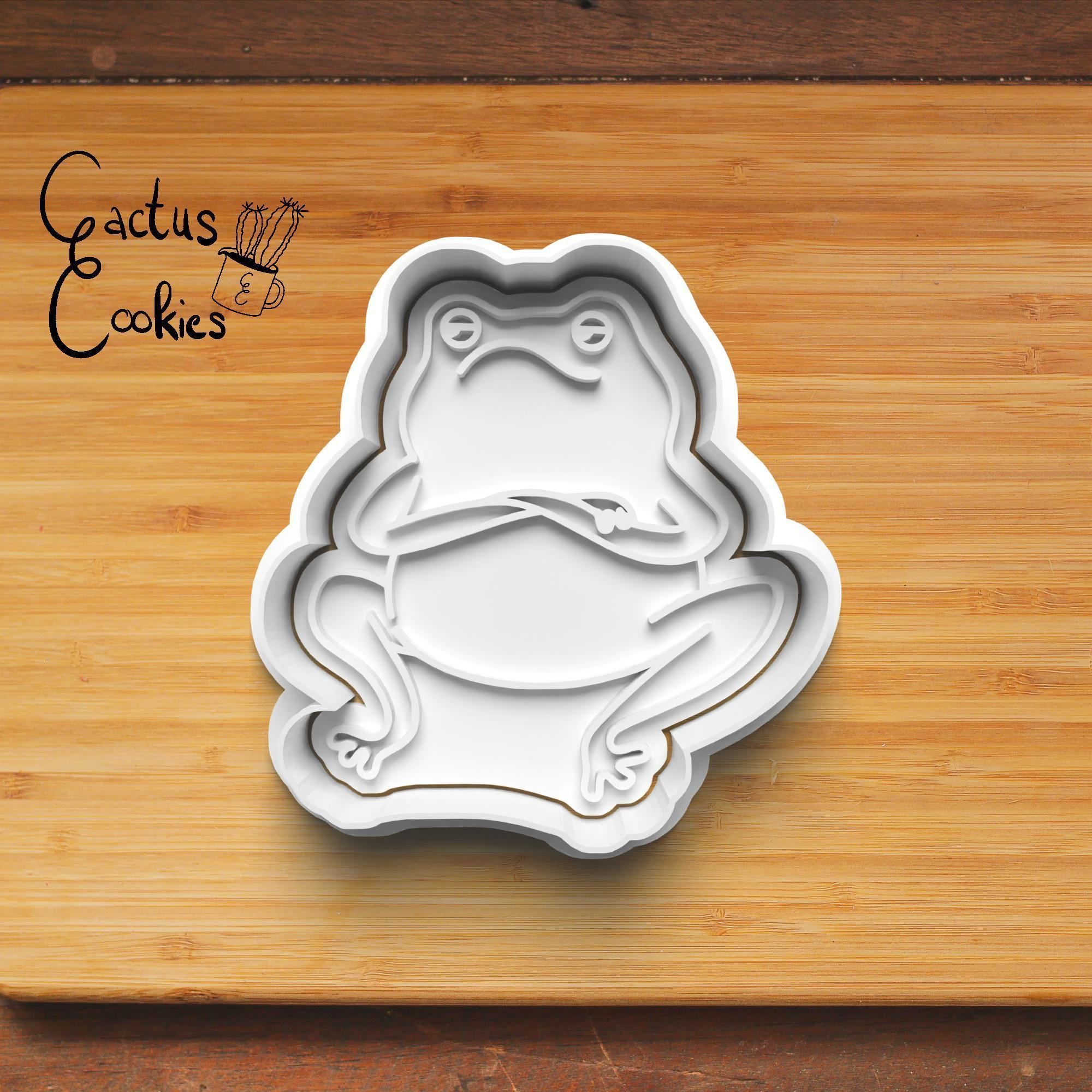 Frog Cookie Cutter Stl File for 3d Printer 0233 3D print model_2