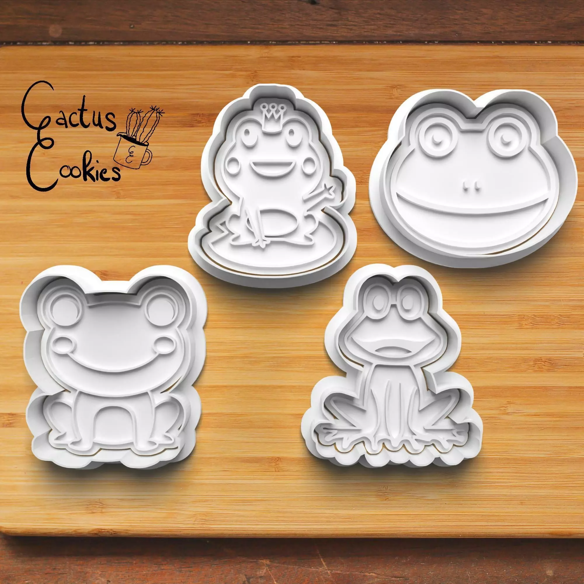 Frog Cookie Cutter Stl File for 3d Printer 0231 3D print model_0