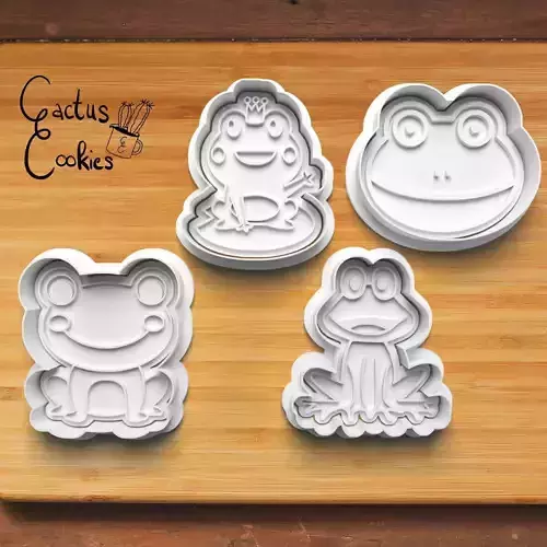 Frog Cookie Cutter Stl File for 3d Printer 0231 3D print model