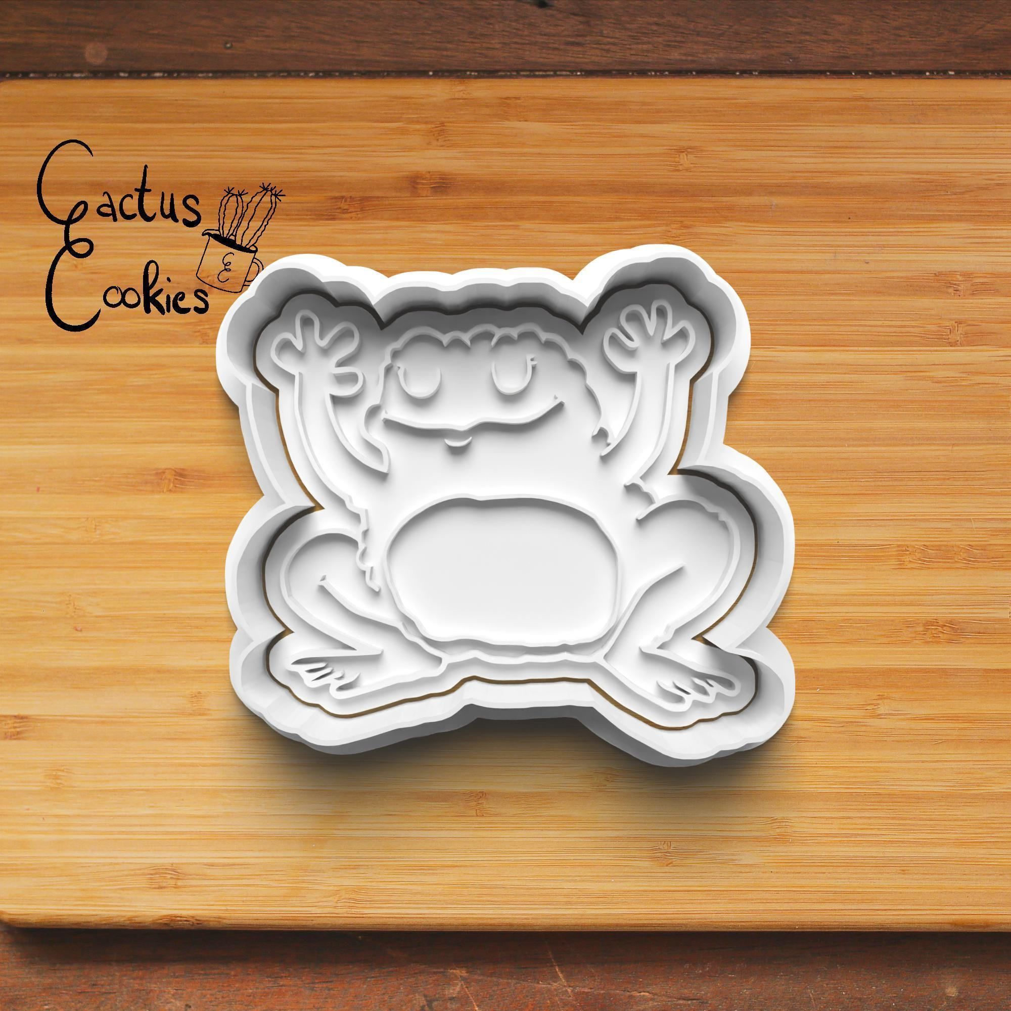Frog Cookie Cutter Stl File for 3d Printer 0230 3D print model_3
