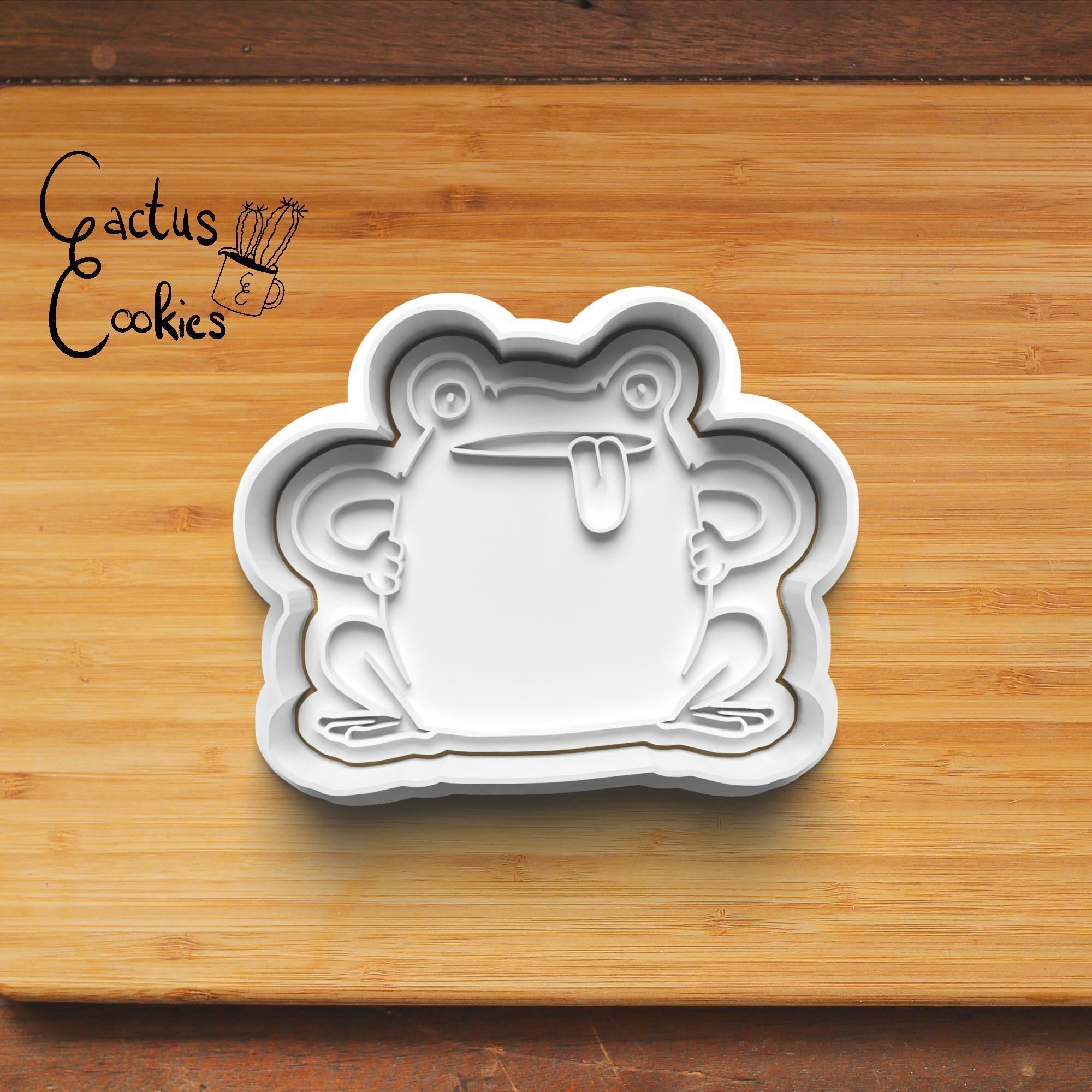 Frog Cookie Cutter Stl File for 3d Printer 0230 3D print model_2