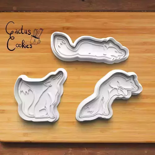 Fox Cookie Cutter Stl File for 3d Printer 0239 3D print model Fox Cookie Cutter Stl File for 3d Printer 0239 3D print model