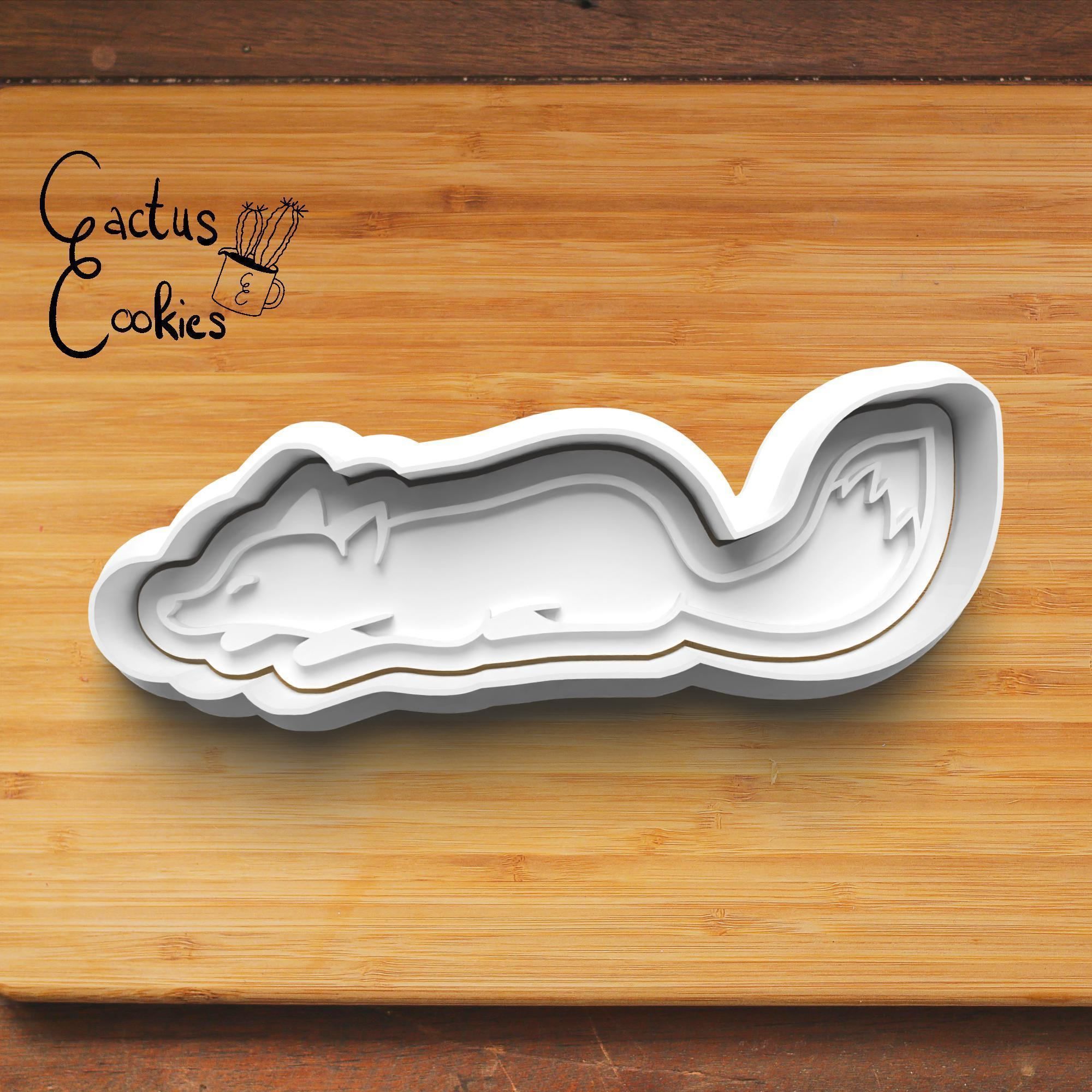 Fox Cookie Cutter Stl File for 3d Printer 0239 3D print model_4