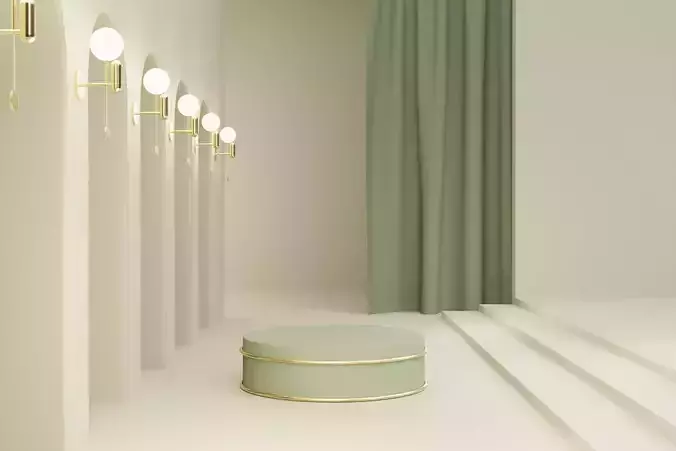 Luxury podium for product presentation