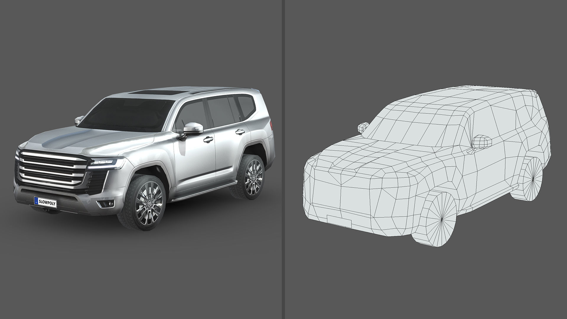 Low-Poly Car Pack 001 - SUV Sensation 3D Model Collection_4
