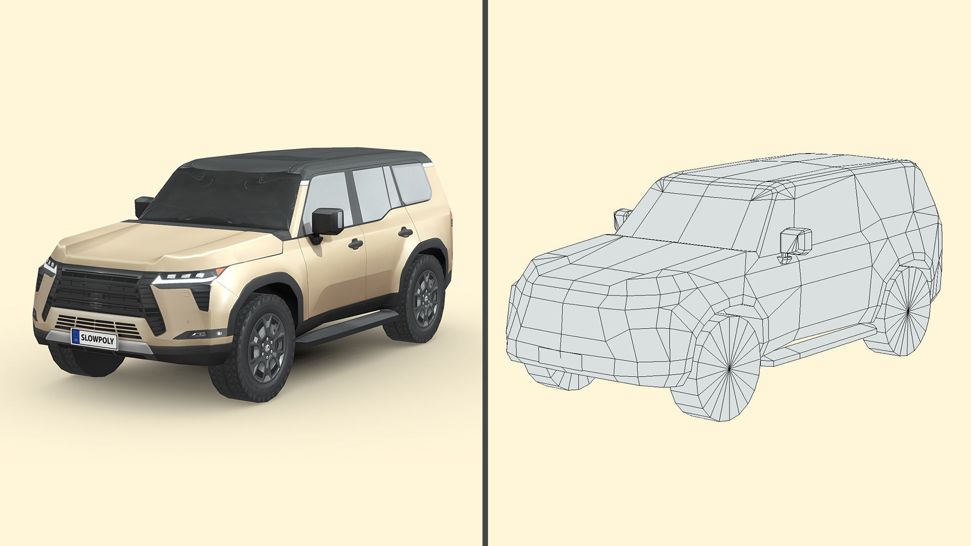 Low-Poly Car Pack 001 - SUV Sensation 3D Model Collection_8