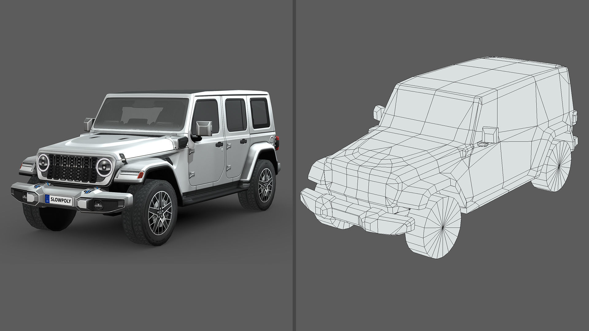 Low-Poly Car Pack 001 - SUV Sensation 3D Model Collection_5