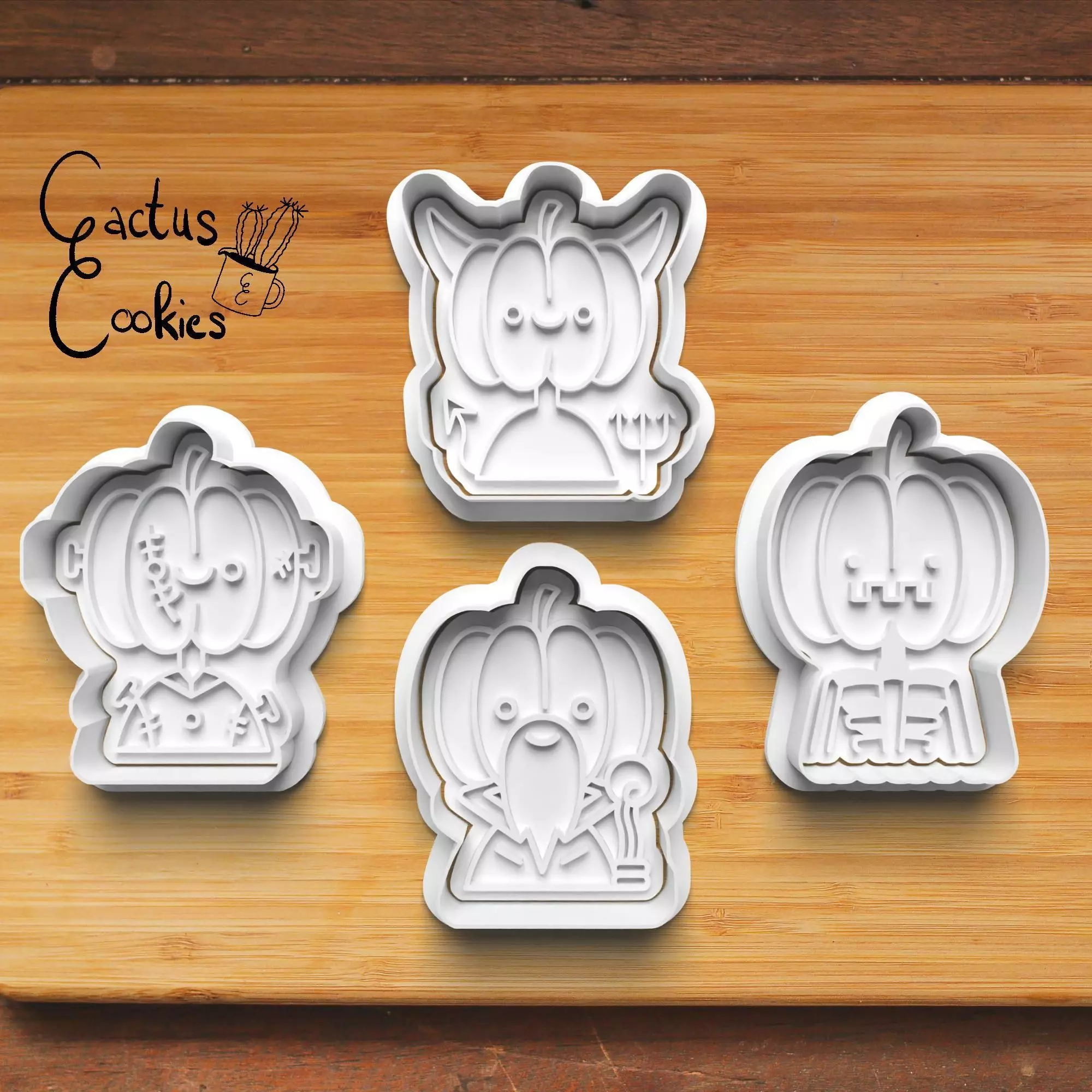 Halloween Pumpkin Cookie Cutter Stl File for 3d Printer 0450 3D print model_0