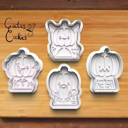 Halloween Pumpkin Cookie Cutter Stl File for 3d Printer 0450 3D print model Halloween Pumpkin Cookie Cutter Stl File for 3d Printer 0450 3D print model