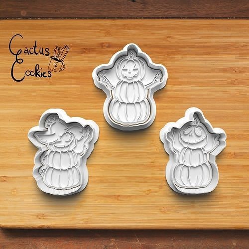 Halloween Pumpkin Cookie Cutter Stl File for 3d Printer 0074 3D print model