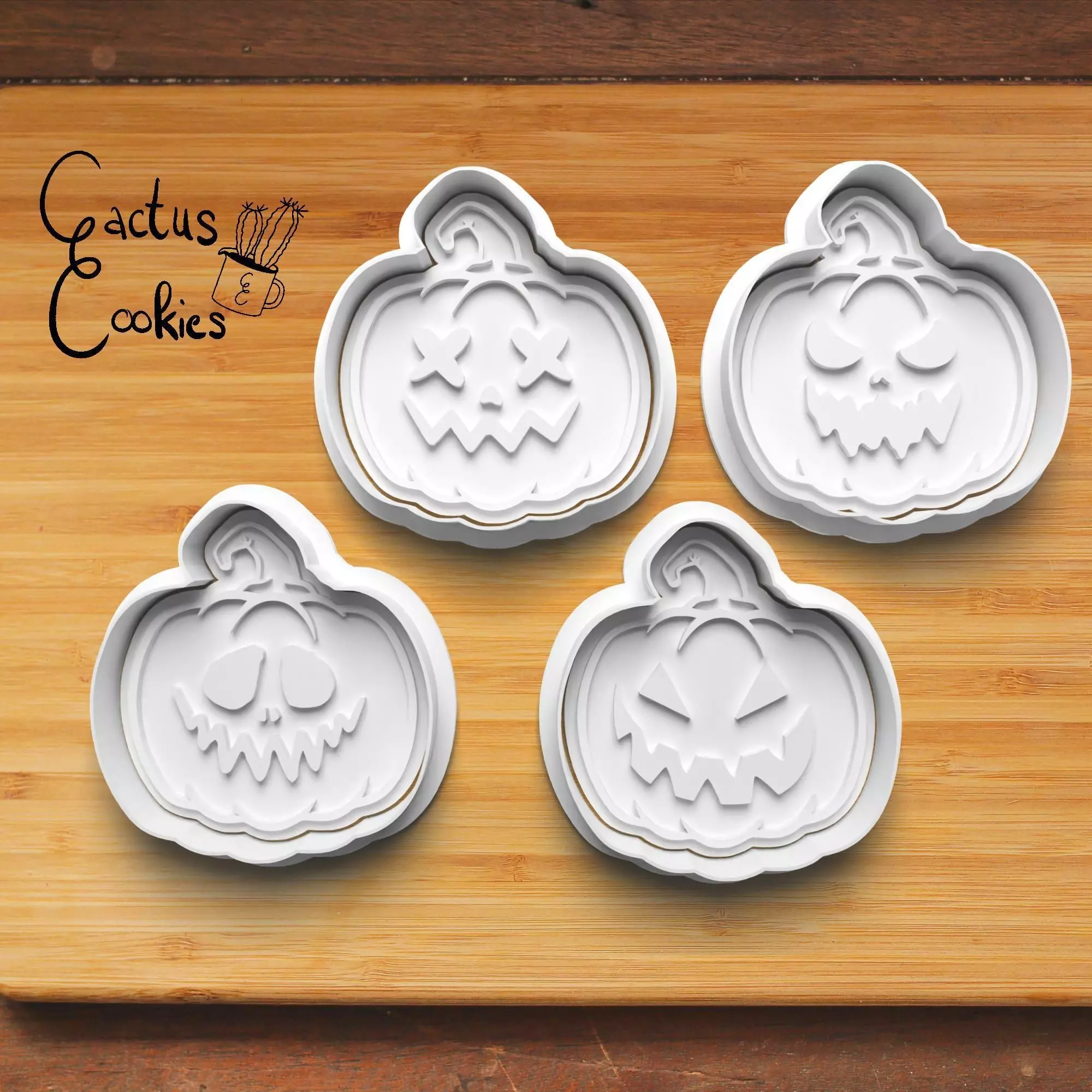 Halloween Pumpkin Cookie Cutter Stl File for 3d Printer 0073 3D print model_0