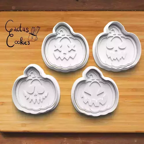 Halloween Pumpkin Cookie Cutter Stl File for 3d Printer 0073 3D print model