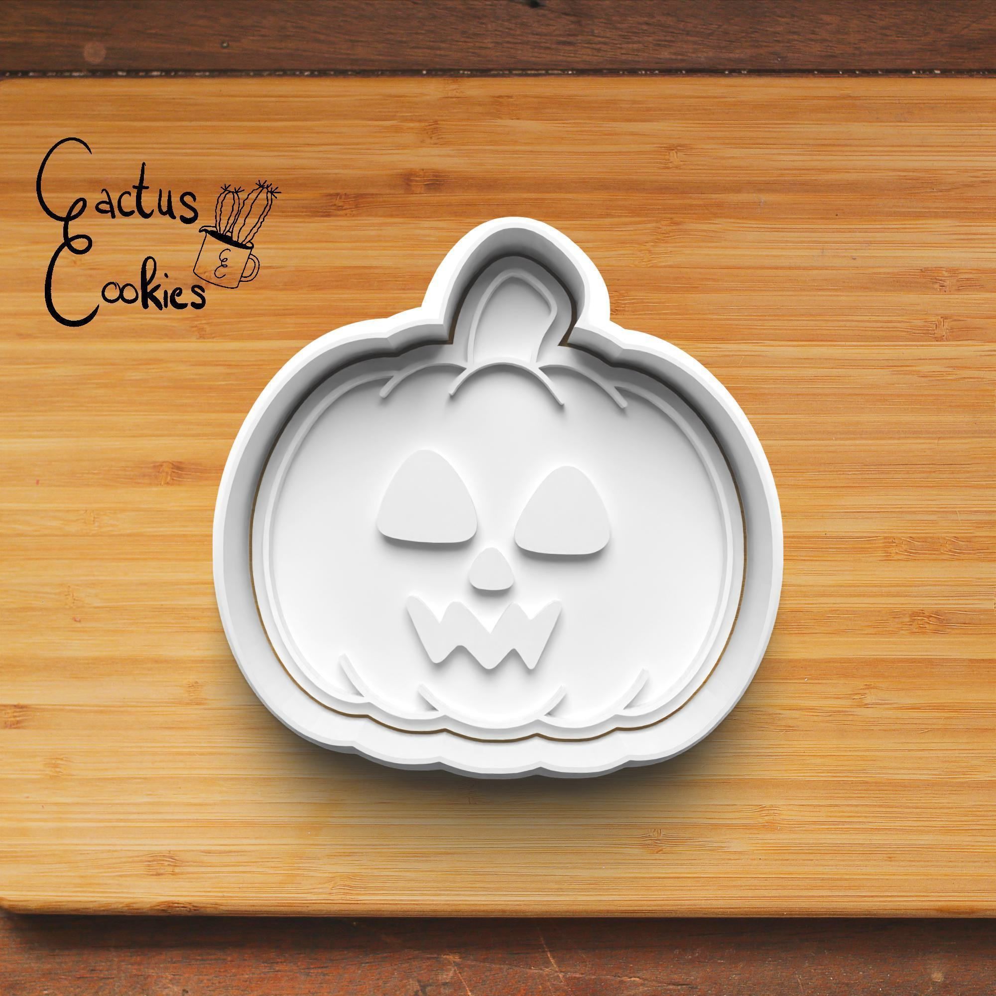 Halloween Pumpkin Cookie Cutter Stl File for 3d Printer 0034 3D print model_2