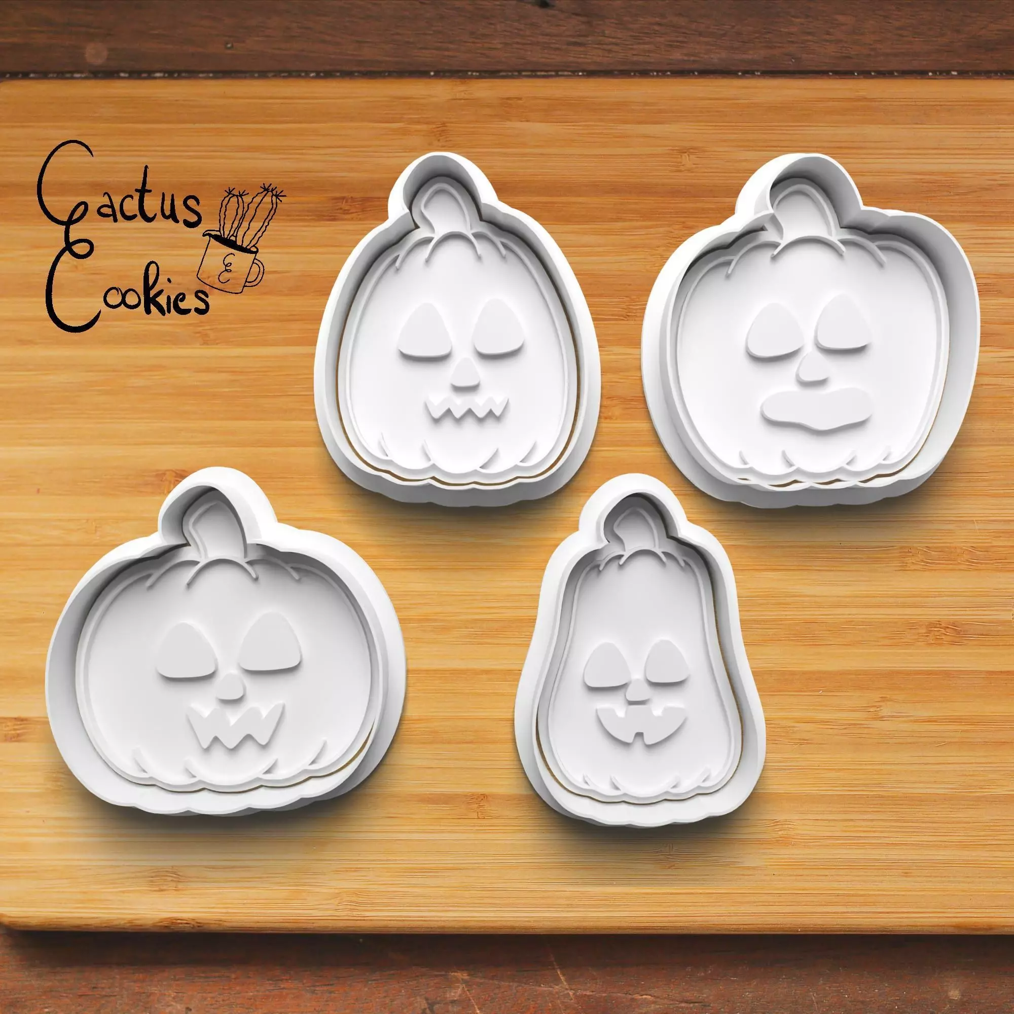 Halloween Pumpkin Cookie Cutter Stl File for 3d Printer 0034 3D print model_0