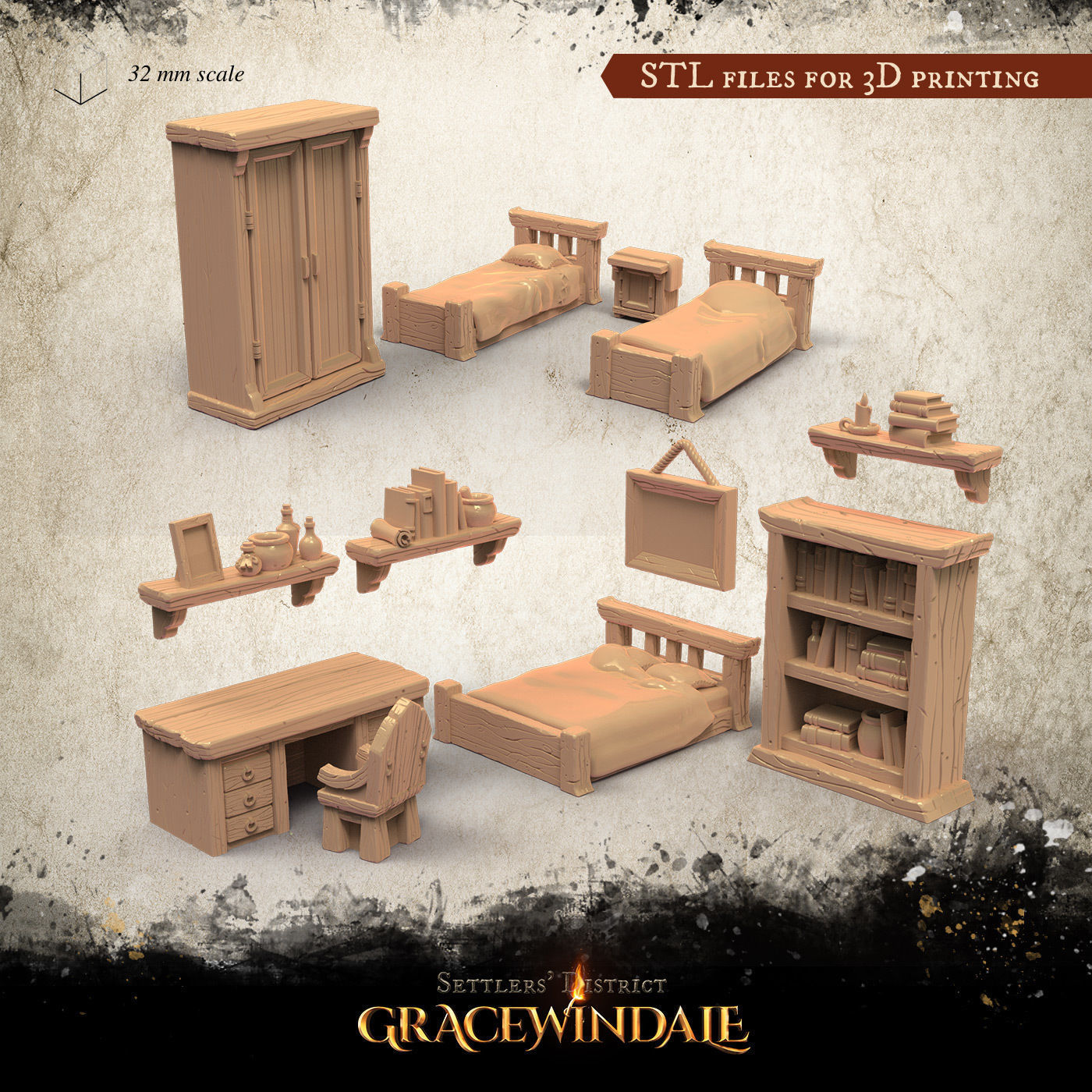Gracewindale - Tavern Chattels 3D Model Collection_4