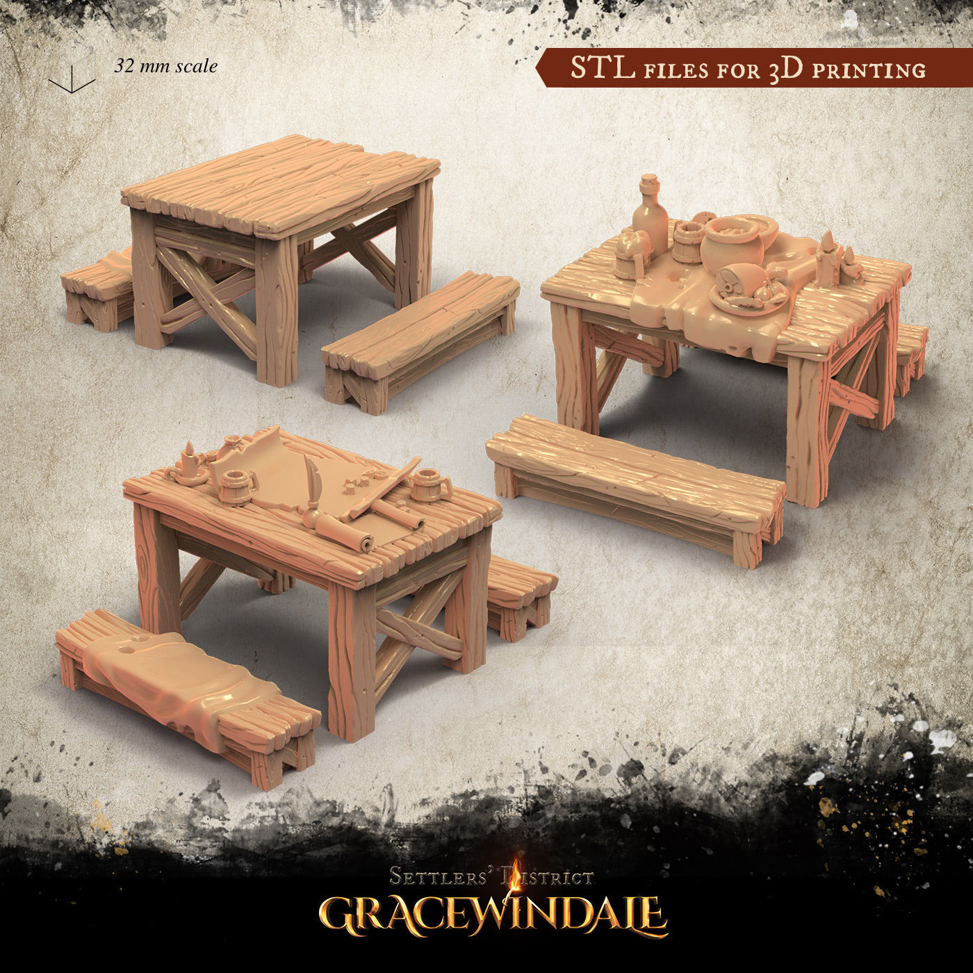 Gracewindale - Tavern Chattels 3D Model Collection_14