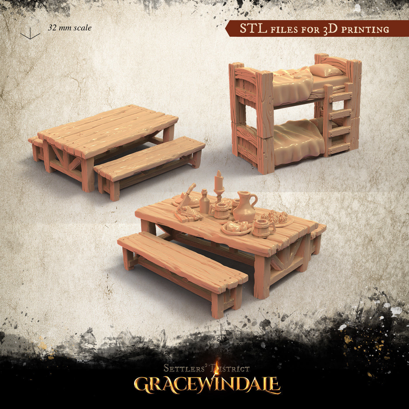 Gracewindale - Tavern Chattels 3D Model Collection_12