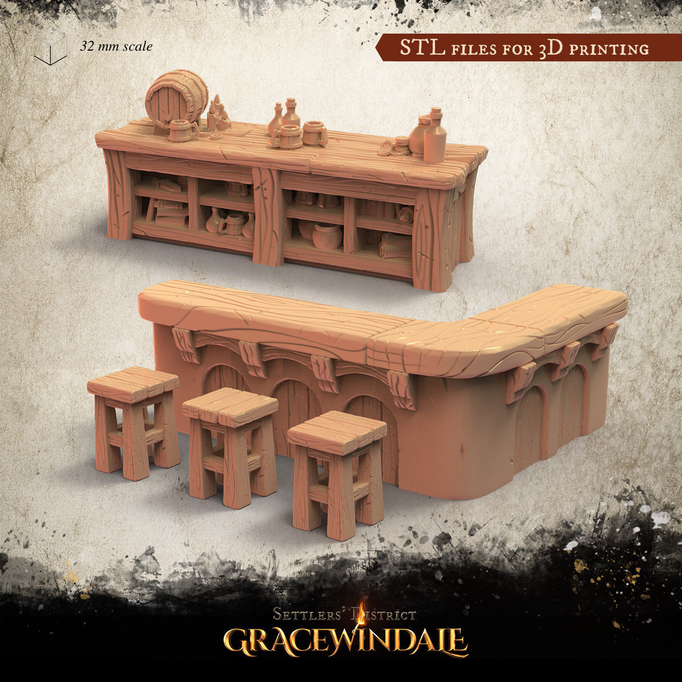 Gracewindale - Tavern Chattels 3D Model Collection_10