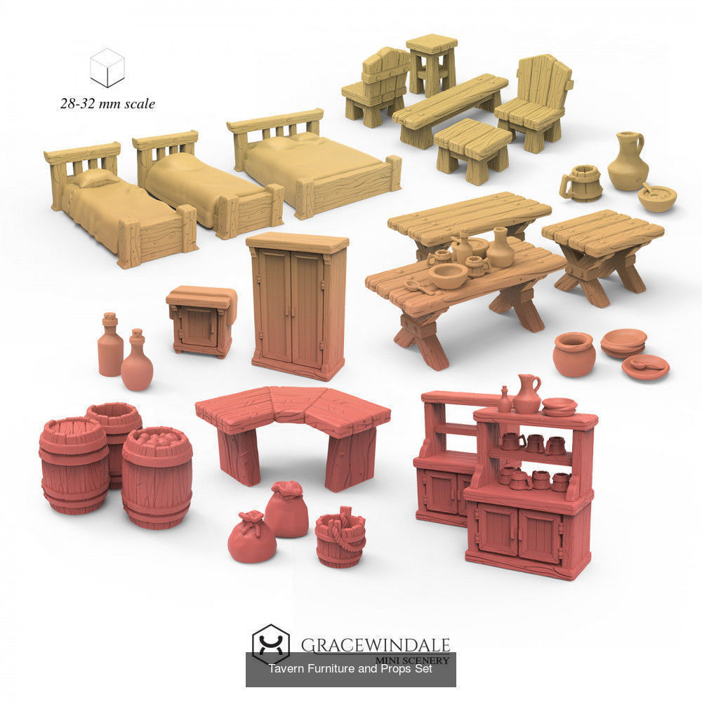 Gracewindale - Tavern Chattels 3D Model Collection_22