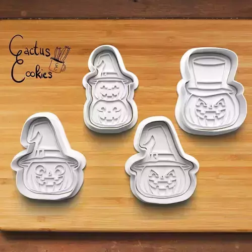 Halloween Pumpkin Cookie Cutter Stl File for 3d Printer 0033 3D print model