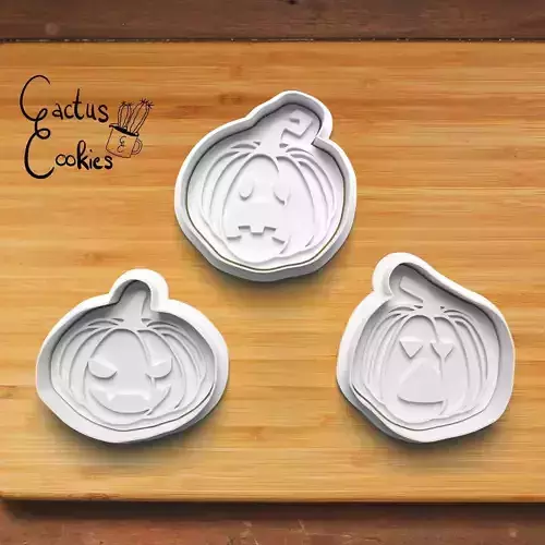 Halloween Pumpkin Cookie Cutter Stl File for 3d Printer 0032 3D print model