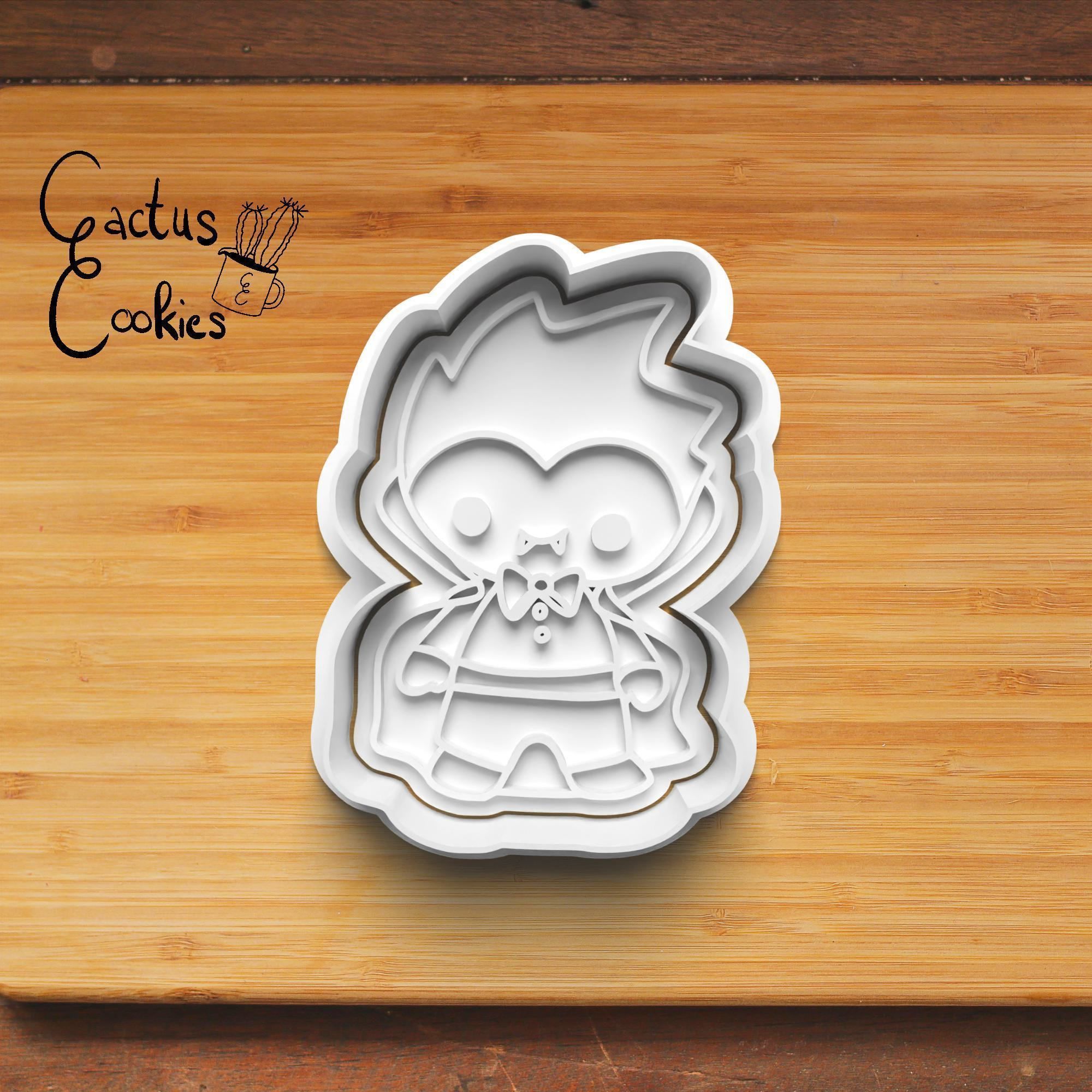 Halloween Little Monster Cookie Cutter Stl File 0035 3D print model_5