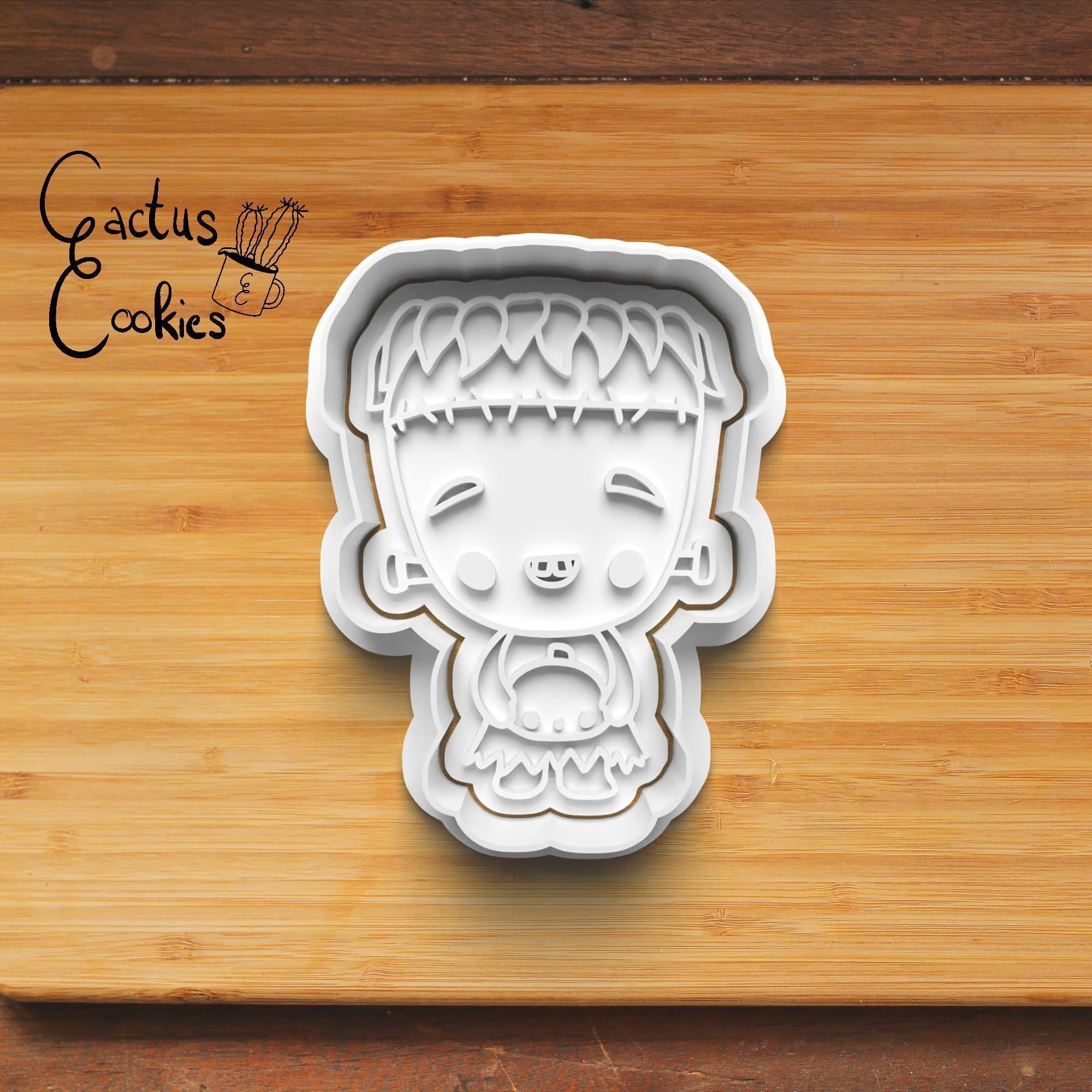 Halloween Little Monster Cookie Cutter Stl File 0035 3D print model_3