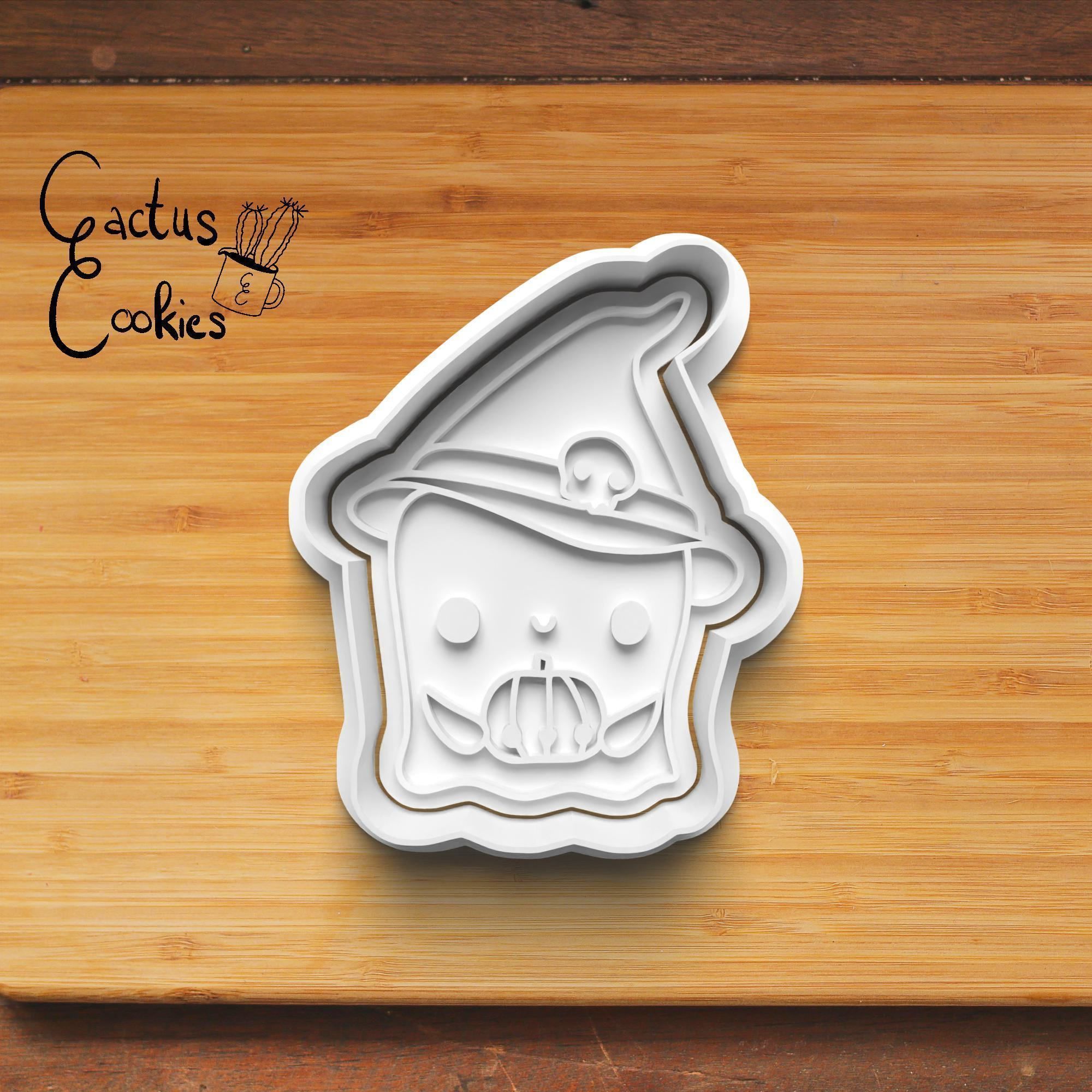 Halloween Little Monster Cookie Cutter Stl File 0035 3D print model_4