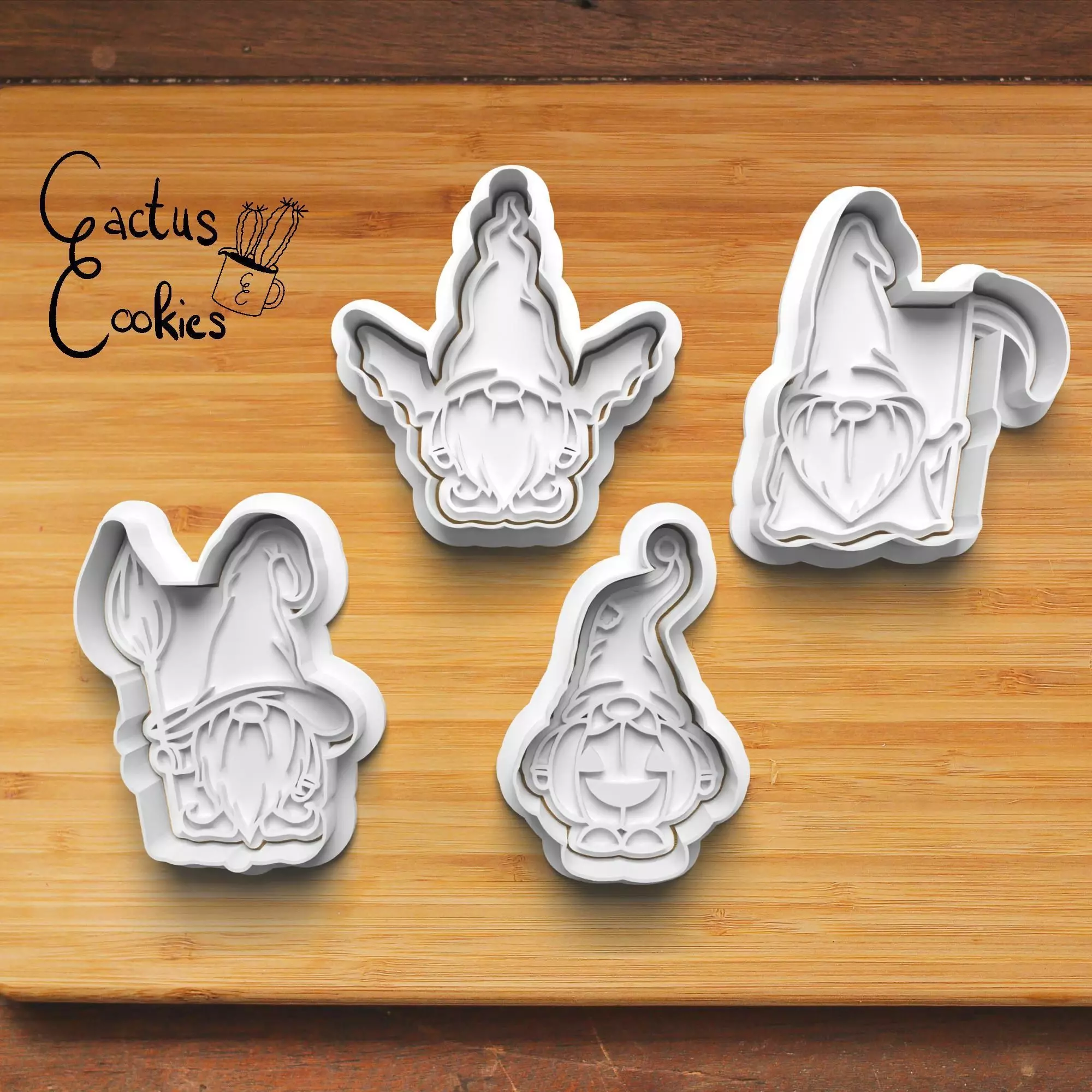 Halloween Gnome Cookie Cutter Stl File for 3d Printer 0020 3D print model_0