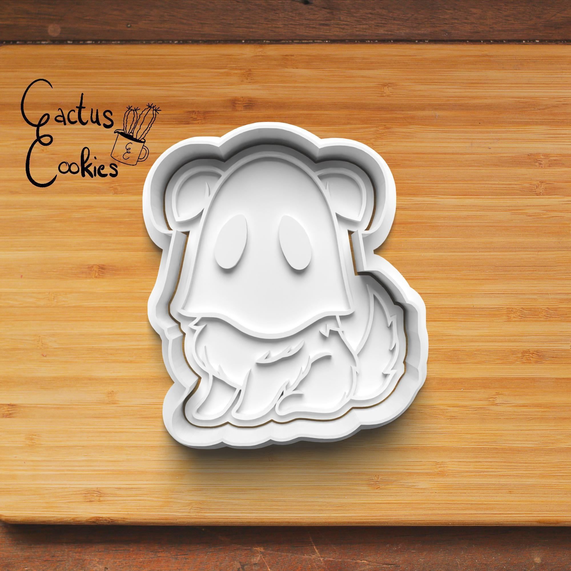 Halloween Ghost Cookie Cutter Stl File for 3d Printer 0067 3D print model_2