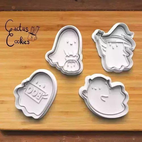 Halloween Ghost Cookie Cutter Stl File for 3d Printer 0036 3D print model Halloween Ghost Cookie Cutter Stl File for 3d Printer 0036 3D print model