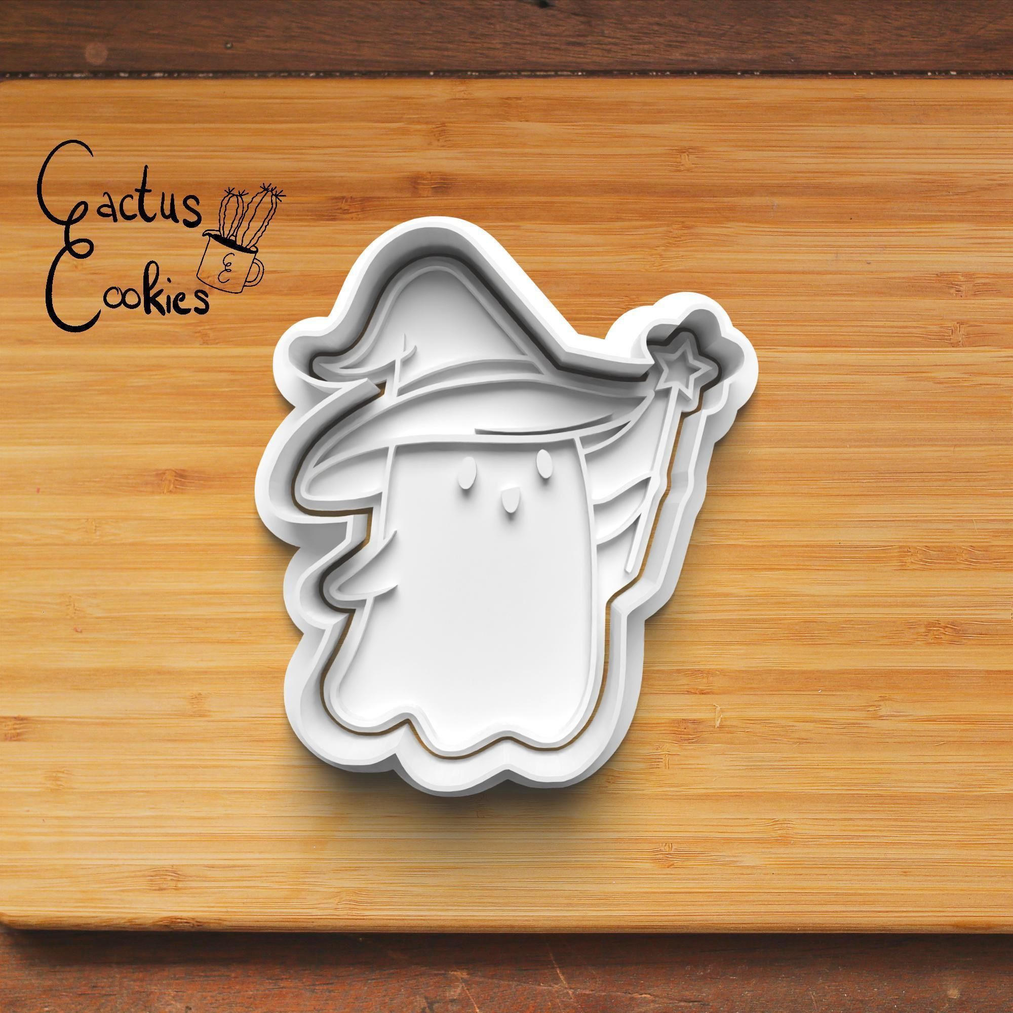 Halloween Ghost Cookie Cutter Stl File for 3d Printer 0036 3D print model_3