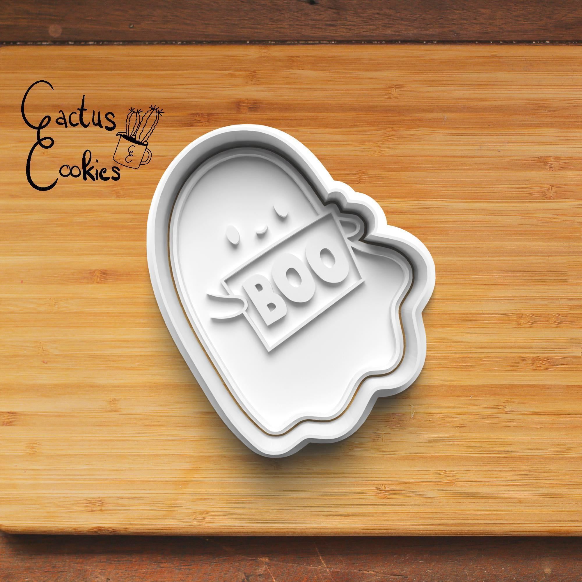 Halloween Ghost Cookie Cutter Stl File for 3d Printer 0036 3D print model_5