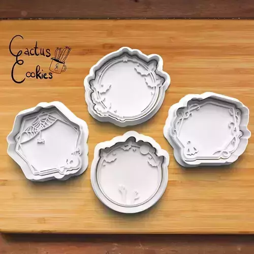 Halloween Frames Cookie Cutter Stl File for 3d Printer 0447 3D print model