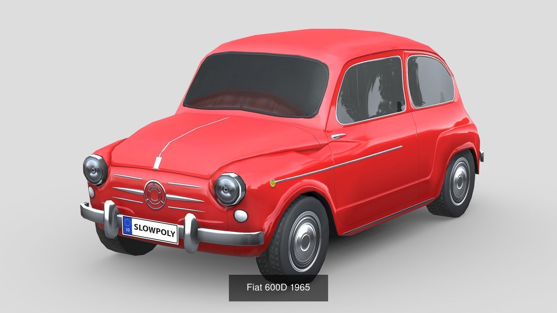 Low-Poly Car Pack 002 - Timeless Classics 3D Model Collection_12
