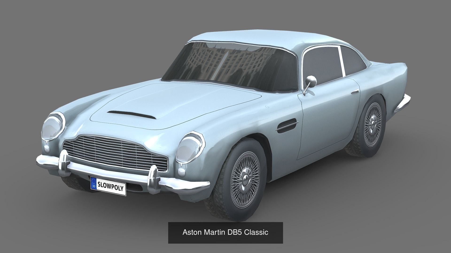 Low-Poly Car Pack 002 - Timeless Classics 3D Model Collection_9