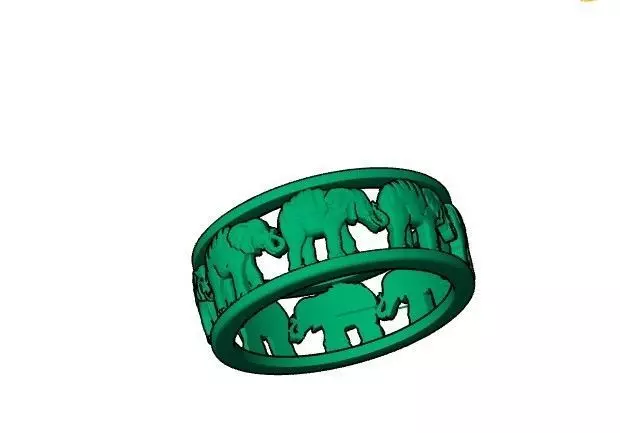 Elephant ring 3D print model_0