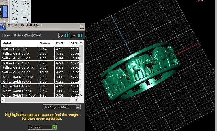 Elephant ring 3D print model_7