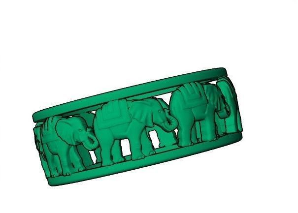 Elephant ring 3D print model_2